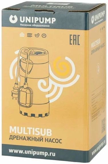 Насос дренажный Unipump Multisub 800 h30 Q5,4 для чистой воды 31739