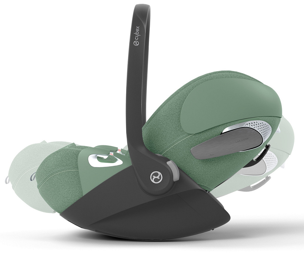 Коляска Cybex Balios S Lux TPE complete Cloud T Leaf Green Plus Base T 4 в 1 Seashell Beige с дождевиками