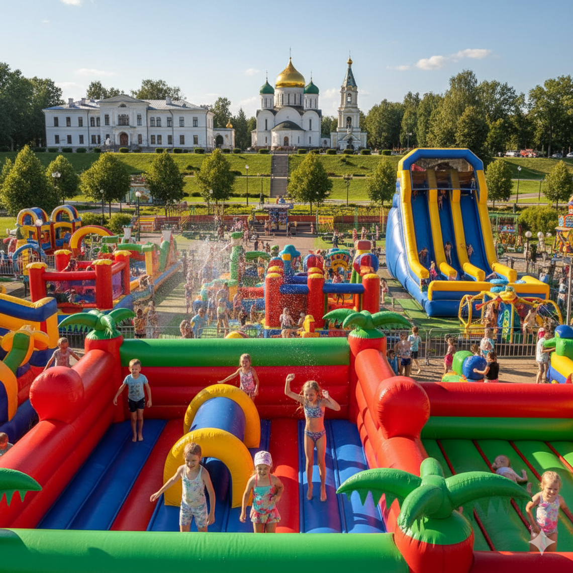 Батут купить в Клину – Надувные аттракционы БатутМастер