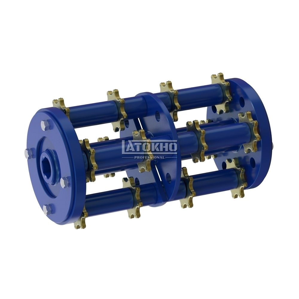 LATOKHO DSCN 350 8/100 (Россия) Фрезеровальный барабан (фреза) с восьмигранными ножами для нанесения насечек 8 мм с шагом 100 мм