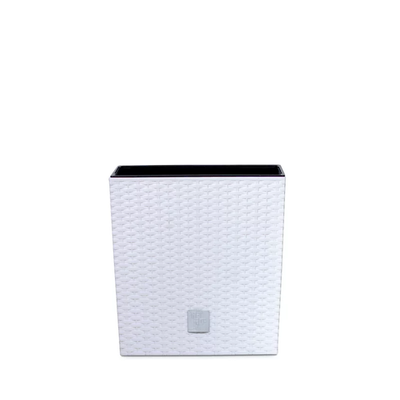 DRTS265L-S449 Кашпо RATO LOW 26,2*26,2 h26,6 см белый (white) с вкладышем