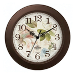 Часы настенные деревянные, модель 01, D 300 мм, стекло минеральное, деревянный обод, цвет-венге