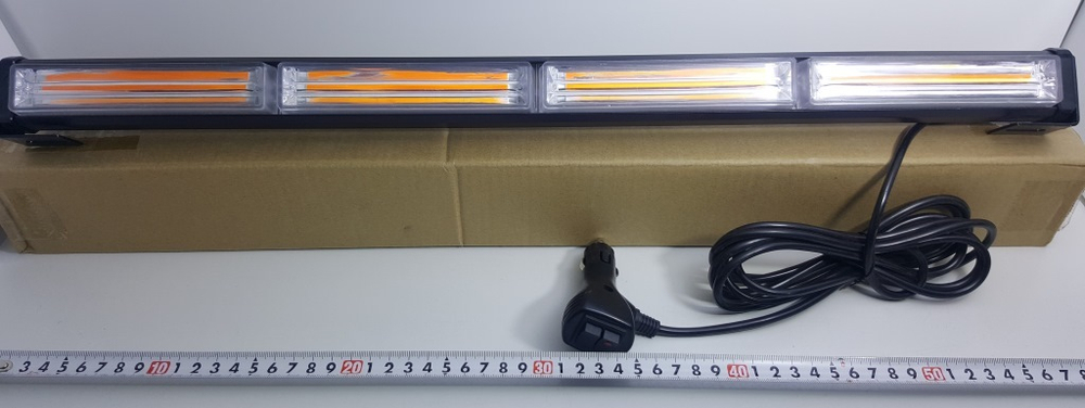 Светодиодный (двухсторонний) стробоскоп COB-12 оранжевый 12/24V (92 см)