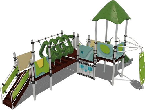 Детский городок «Корфу» (комплектация 2, паттерн Papercut)