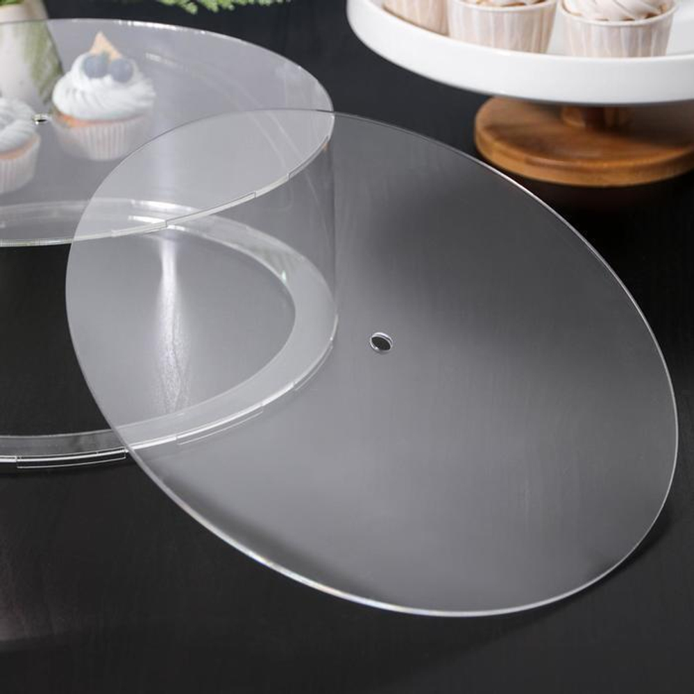 Фальшярус цилиндр для торта, акрил, d=25 см, h=12 см