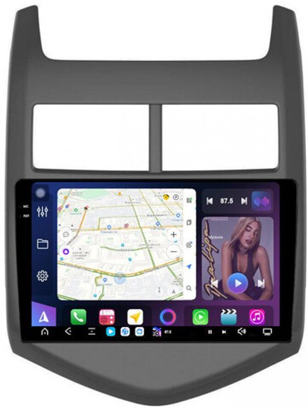 Магнитола для Chevrolet Aveo 2 2012-2015 - FarCar XXL107M монитор 9.5" 2K QLED на Android 13, TS20, 8+256Гб, CarPlay, 4G SIM-слот
