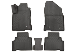 Коврики KVEST 3D в салон LEXUS NX (I, Ir), 2014-2021, 5шт. (полиуретан, серый, серый) в коробе KVESTLEX00003KG1