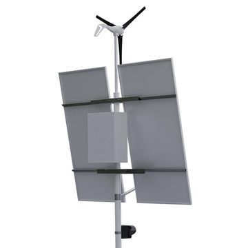 Автономная светофорная сигнализация с освещением на опоре (2 солнечные панели 585 Вт + ветрогенератор 400 Вт), фото №975737456