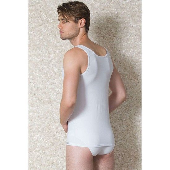 Мужская майка Doreanse с глубоким вырезом белая 2260