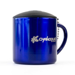 Кружка стальная "Азимут" с компасом и карабином