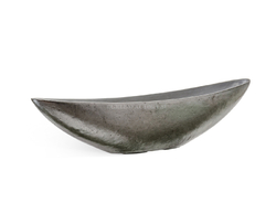 Кашпо TREEZ Effectory - Metal - Ваза-Лодка (2 размера) - Стальное серебро