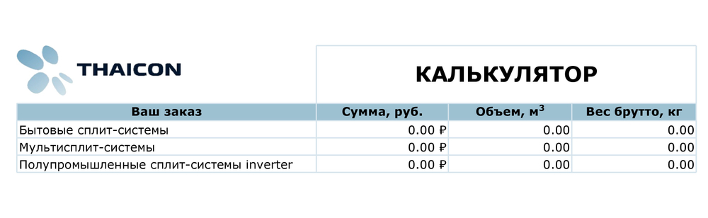 КАТАЛОГ THAICON 2026