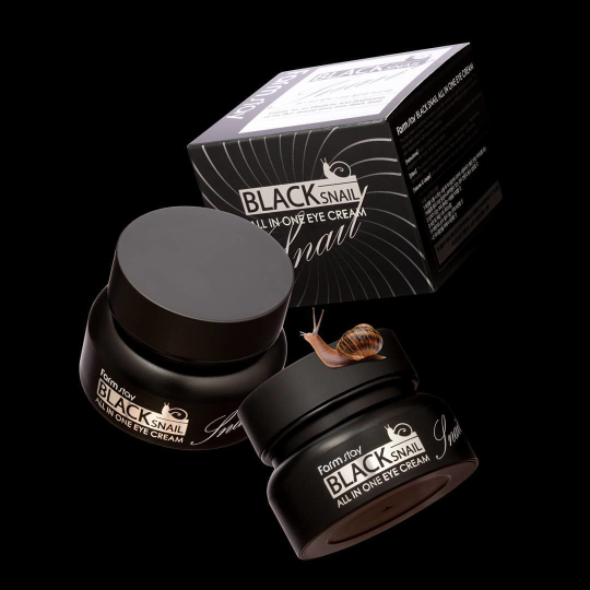 FarmStay. Крем для глаз с муцином черной улитки Black Snail All In One Eye Cream