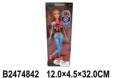 Кукла тип Модель на шарнирах с аксессуарами, коробка 881E