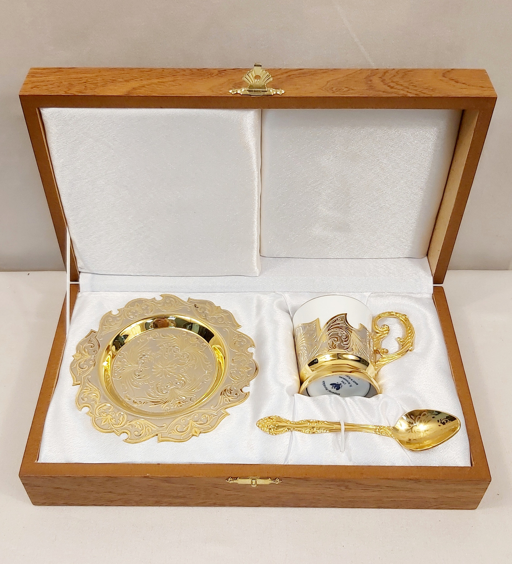 Кофейный набор "Узорный"-3 (Златоуст)