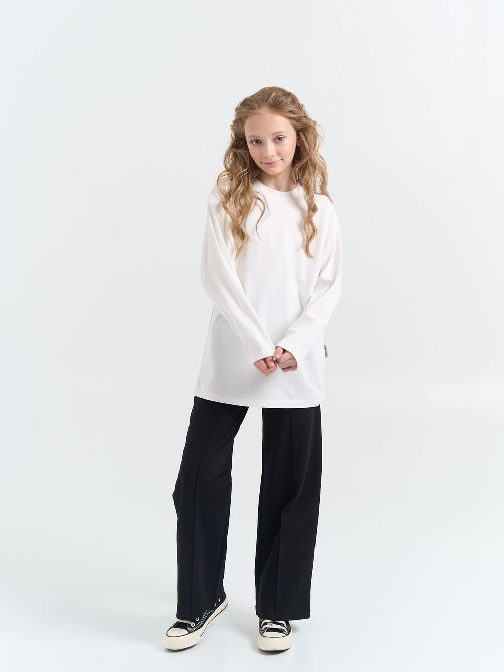 Брюки палаццо облегченные "Уголь" 7+