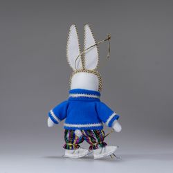 Ёлочная игрушка "Зимний зайчик"