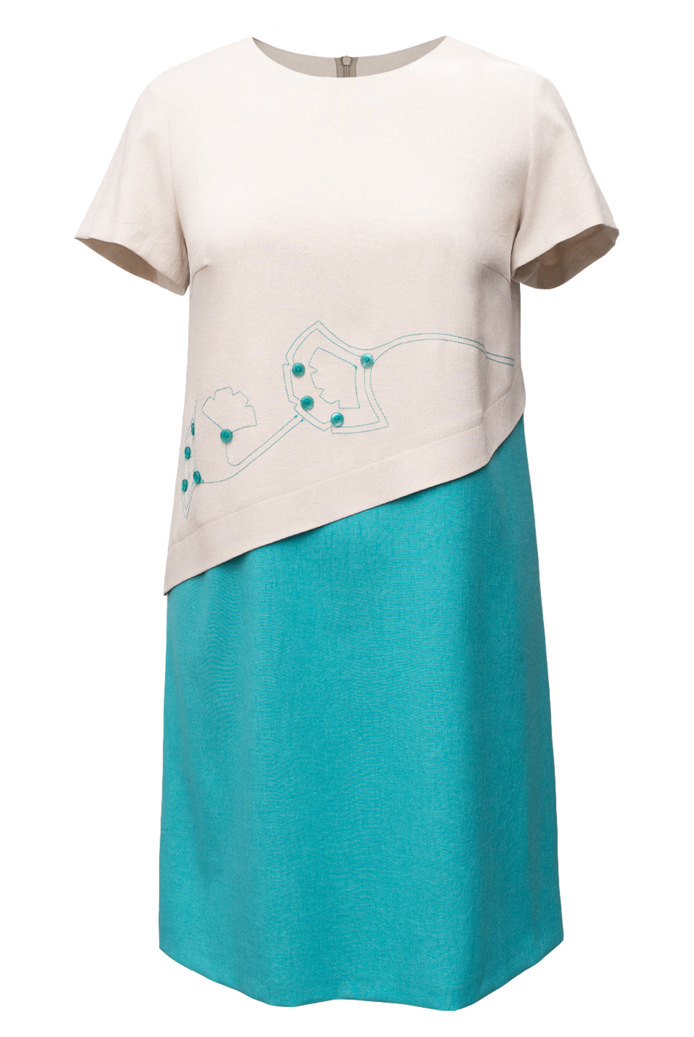 Летнее платье 1876АП, серый #259Сер051876АП