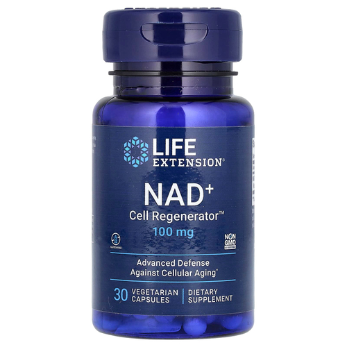 Life Extension, регенератор НАД и клеток, 100 мг, 30 вегетарианских капсул