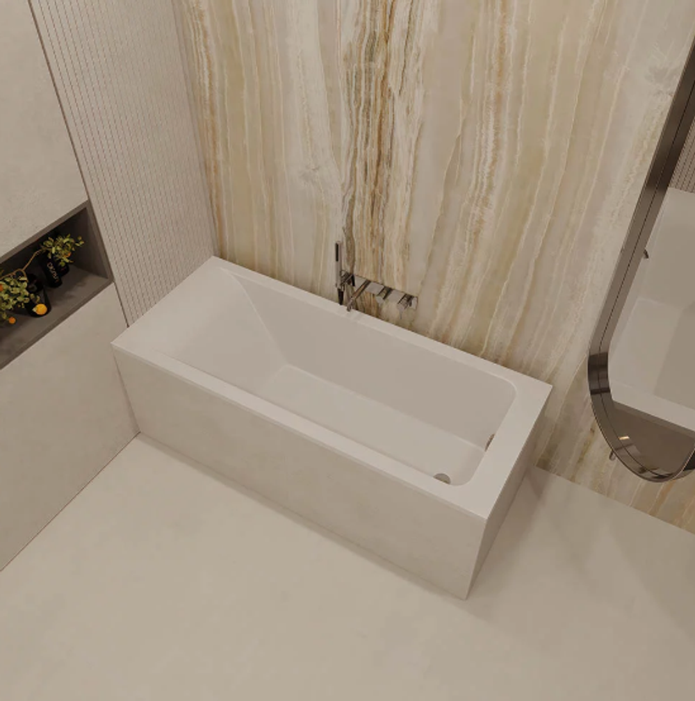 Ванна Veconi SOLITA SLIM 1800х700 matt (толщина борта - 15 мм)