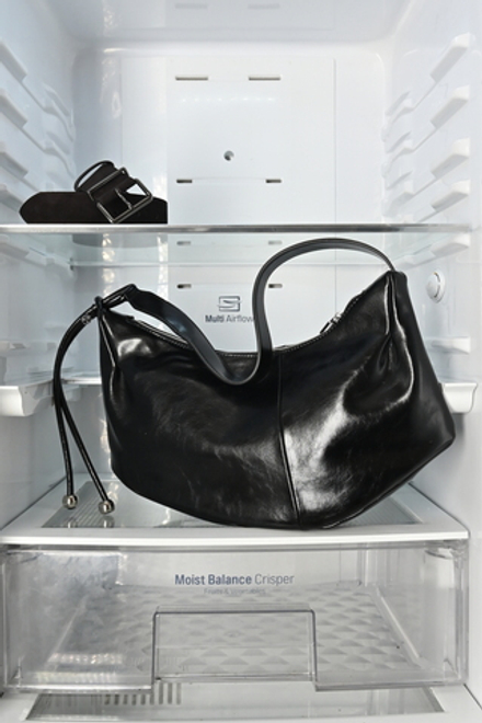 Сумка женская ЧЕРНЫЙ Нат.кожа Текстиль