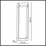 Наземный низкий светильник Odeon Light NATURE 7117/12GL