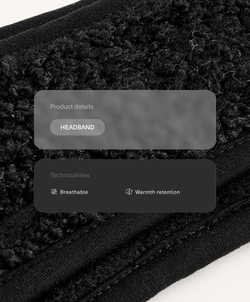 Oysho Флисовая повязка на голову, черный
