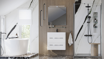 Тумба подвесная VELVEX Jill 70 белый матовый