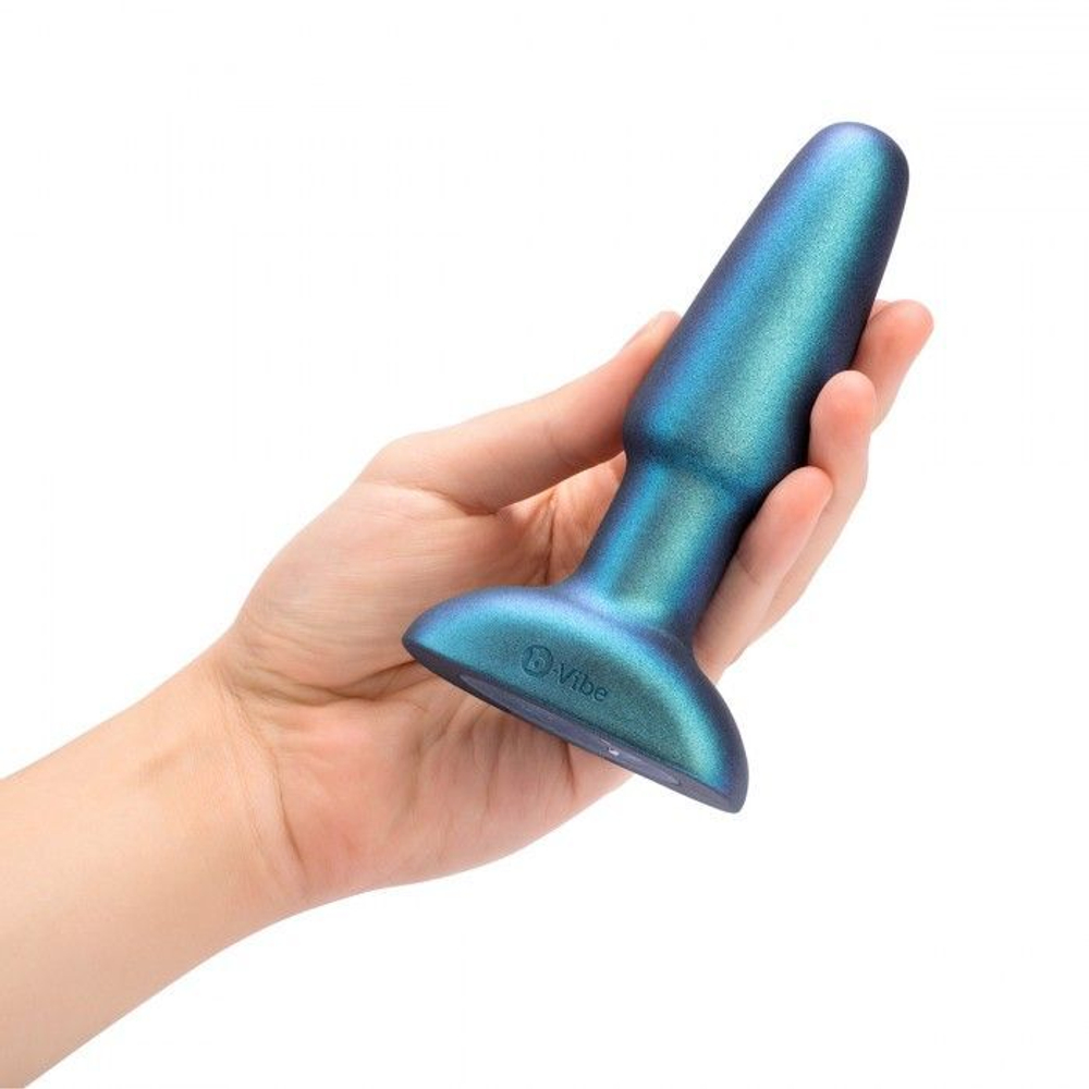 Изумрудная анальная вибропробка Rimming Plug 2