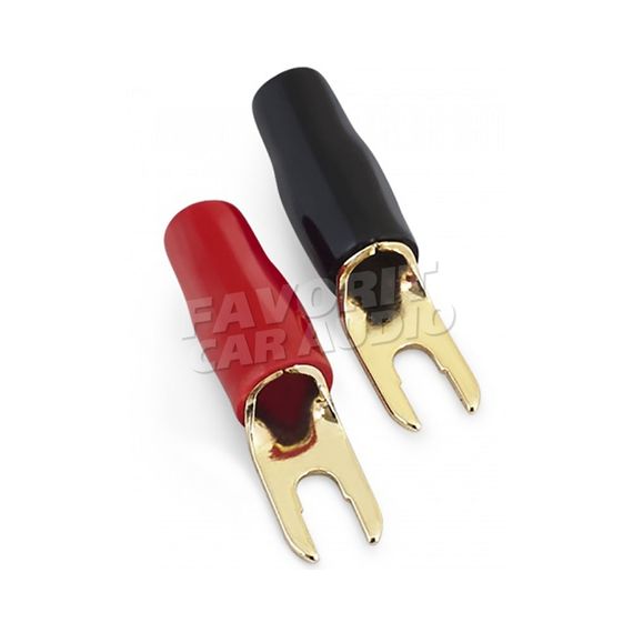 Клемма силовая Stinger SPT8118 Red/Black 8GA ВИЛКА (поштучно)
