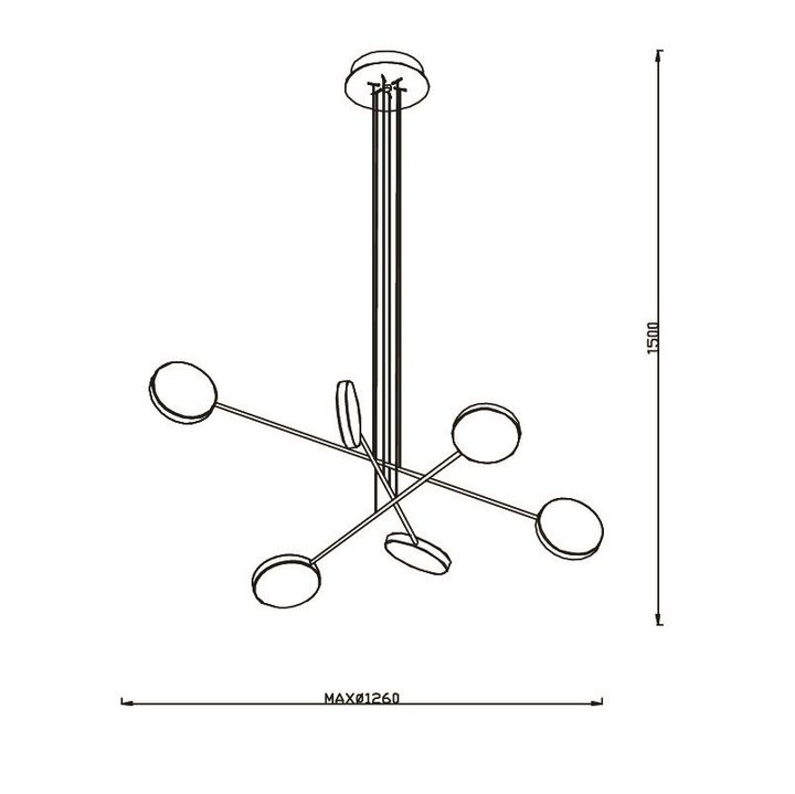Подвесная светодиодная люстра Romatti Cullinan Riccio L11143