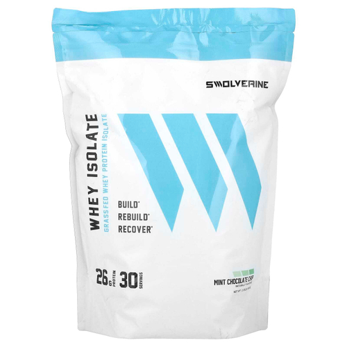 Swolverine, Изолят сыворотки, мятная шоколадная крошка, 930 г (2,05 фунта)