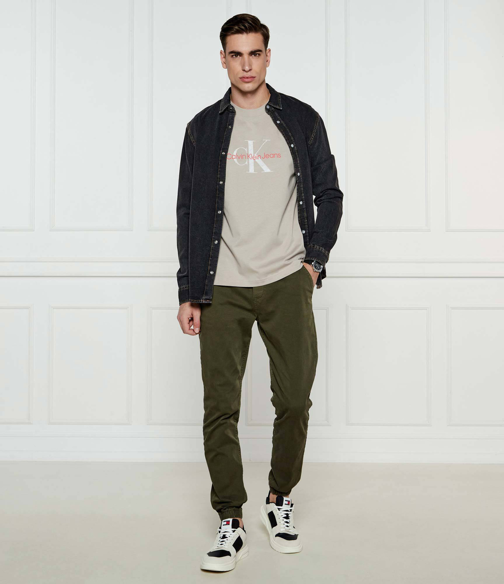 Джинсовая рубашка Tommy Jeans - серый(DM0DM21103)