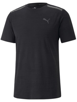 Теннисная футболка Puma Train Jacquard Short Sleeve Tee - puma black