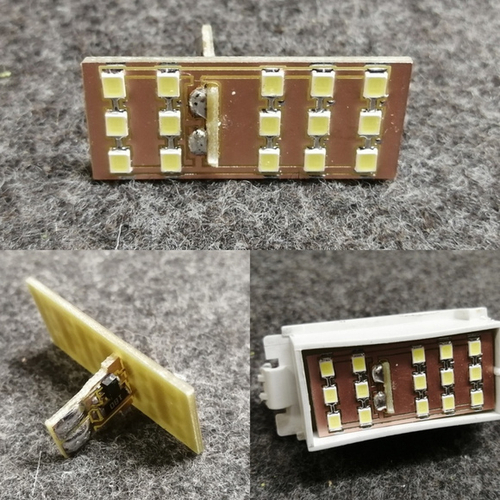 Светодиодная плата в плафона багажника Duster