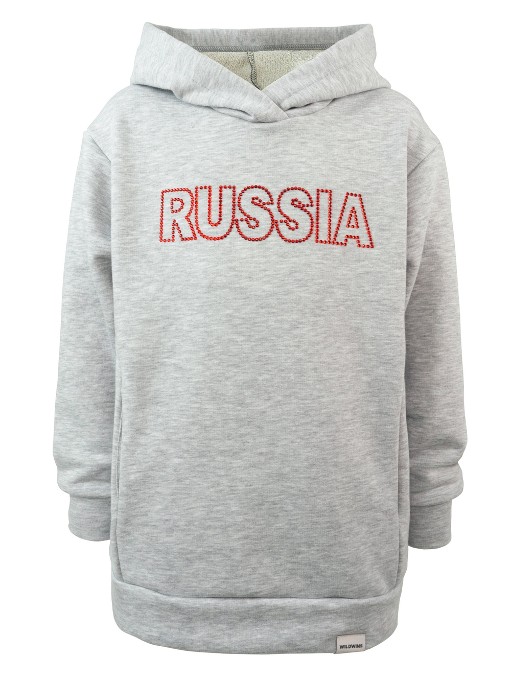 Худи RUSSIA (серый)