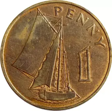 1 пенни 1966 Гамбия
