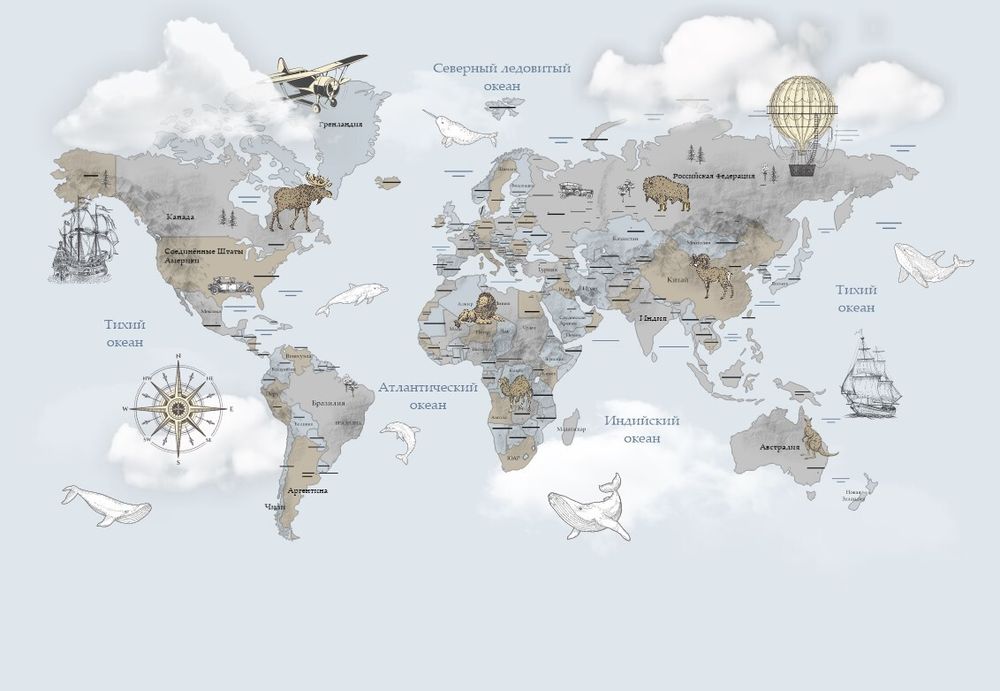 Карта мира №34