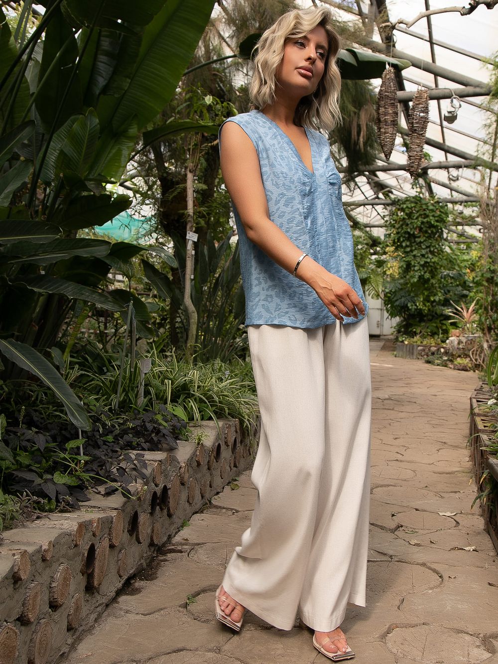 Блуза Влада (джинс) Б15530-1М LT Collection