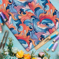 Ткань премиум бифлекс красочные впечатления моментов