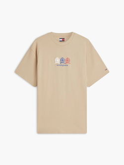 Футболка Tommy Jeans Multi-Crest Logo Beige