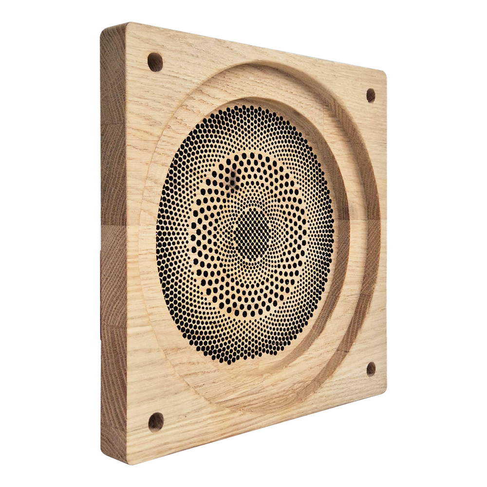 Влагостойкий динамик с декоративной дубовой сеткой SW 525 Wood AMG SQUARE, для бани и сауны