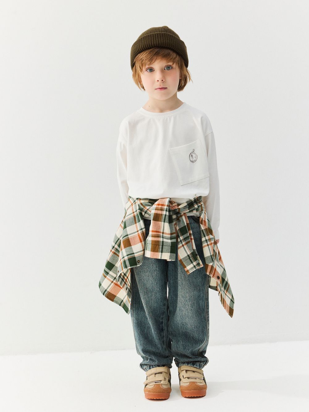 Лонгслив оверсайз "Молоко" с карманом