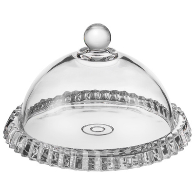 Блюдо сервировочное с крышкой 20*12см "Crystality"