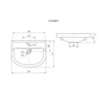 Умывальник "Стандарт-56" с отв (на кронш. КСт-210 или пост.Ресса/Триумф) Rosa