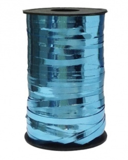 Лента (0,5 см*250 м) Голубой, Металлик, 1 шт.