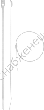 ЗУБР КОБРА 4.6 х 280 мм, нейлон РА66, кабельные стяжки с плоским замком белые, 25 шт, Профессионал (30930-46-280)