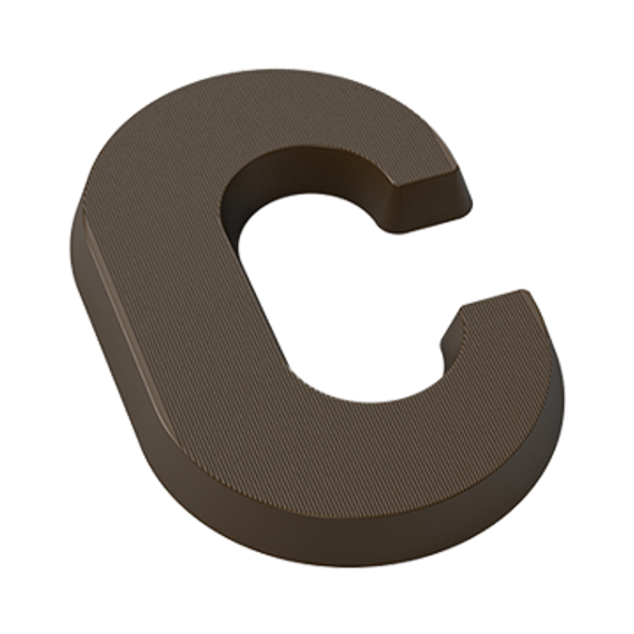 Форма для шоколадных фигур &quot;Буквы&quot; - C (275*135мм)