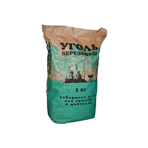 Уголь древесн берез крупный 3 кг/100