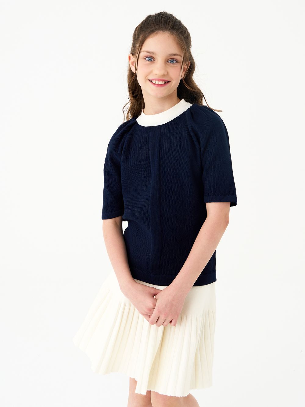 Джемпер для девочки AT1318 синий